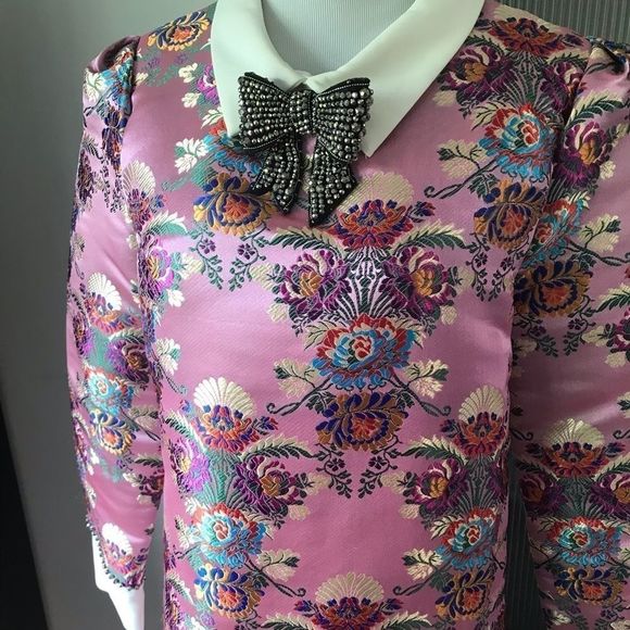 Sister Jane brocade mini shift dress - Picture 3 of 8